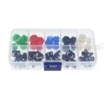 Mikro tipke za PCB ali protoboard 12x12 25kosov barvni gumb PVC škatla