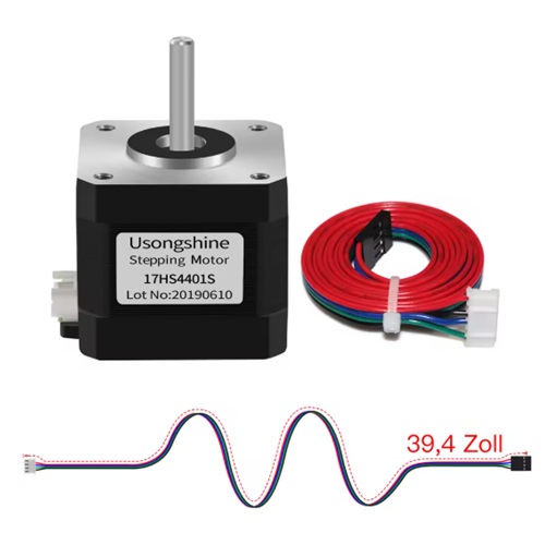 Nema 17 Bipolar 40Ncm 1.5A 42X42x38mm 1.8° black