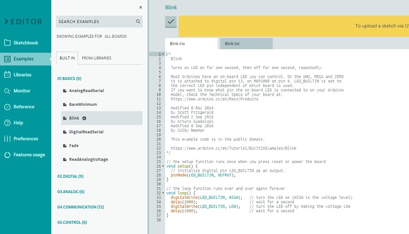 Arduino online IDE 04