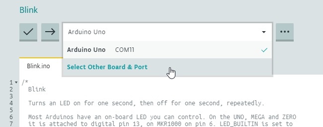 Arduino online IDE 09
