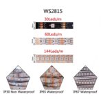 LED trak WS2815 IP30 60LEDm 12V IP in dimenzije