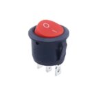 Stikalo okroglo vgradno 20mm 3Pin 0 - I rdeče