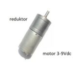 Motor mini univerzalni 3-9V fi25mm z reduktorjem