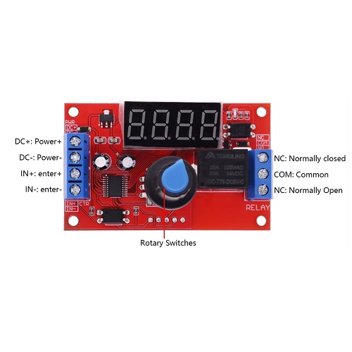 Relejni modul časovnik potenciometer 12V shema Relejni modul časovnik potenciometer 12V shema