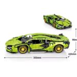 MJI Lamborghini Sian MOC 1254pcs size