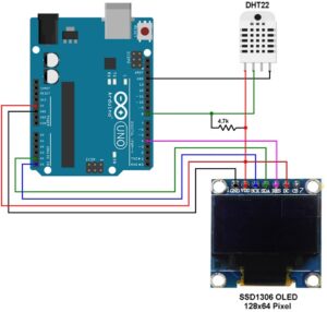 OLED I2C 0.96inch 128x64 DHT11