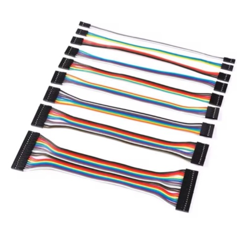 Kabel flat 2 žili 2x dupont 20cm 5x