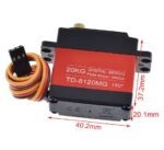 Servo motor TD-8120MG 20kg 180° velikost