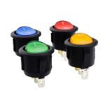 Stikalo okroglo vgradno 20mm 3Pin 0 - I z LED 230V