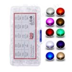 LED diode SET 200kosov 5mm PROZORNE PVC škatla