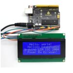 LCD 2004 modro ozadje + I2C vmesnik Keyestudio vezava