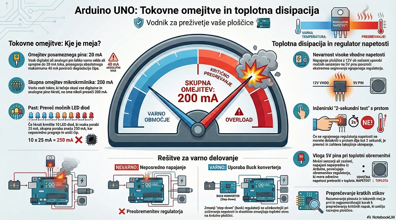 Omejitve toka in toplotna disipacija