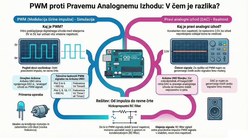 PWM proti pravemu analognemu izhodu