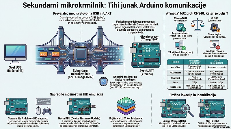 Vloga sekundarnega mikrokrmilnika pri komunikaciji