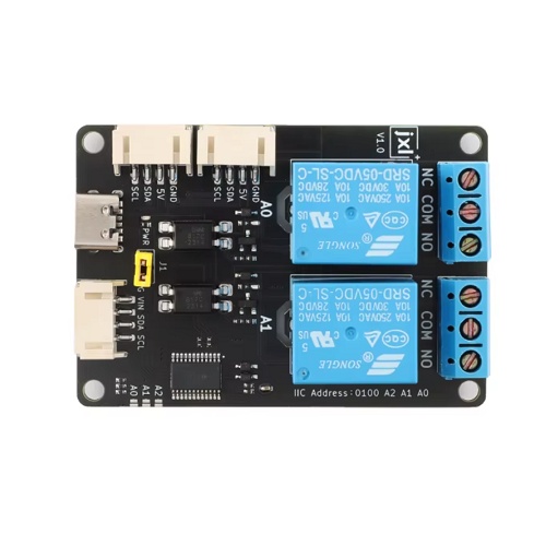 Relejni modul 2 releja I2C XL9535 5V Relejni modul 2 releja I2C XL9535 5V