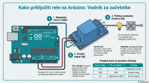 Priklop releja na mikrokrmilnik