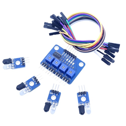 Modul IR detektor bližine LM339 4 kanalni Modul IR detektor bližine LM339 4 kanalni